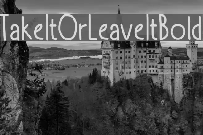 TakeItOrLeaveItBold फ़ॉन्ट examples