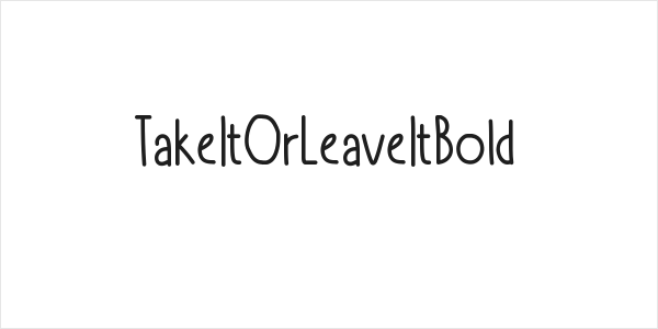 TakeItOrLeaveItBold Logo