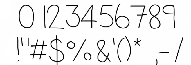 TakeMeOut Font OTHER CHARS