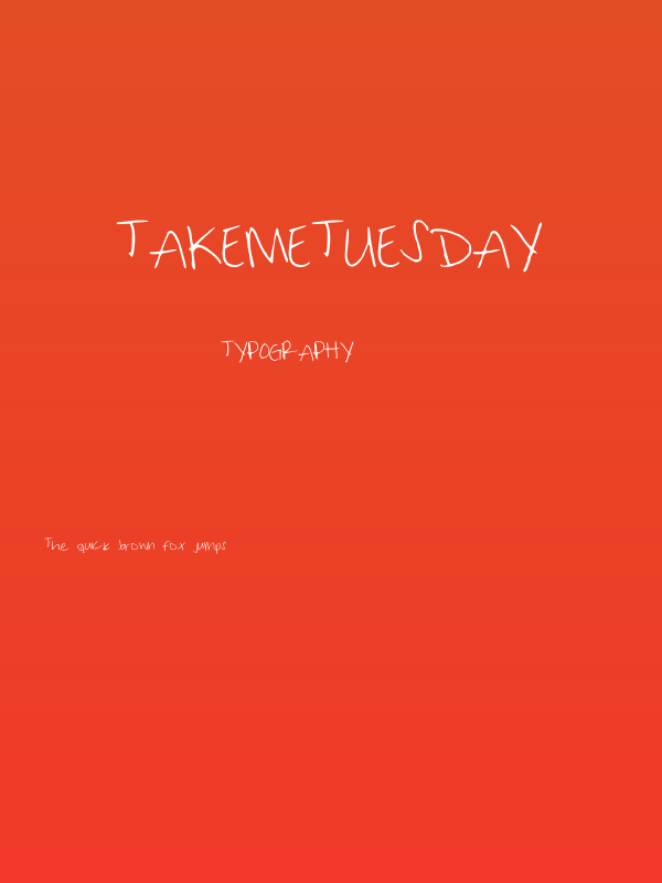 TakeMeTuesday Poster