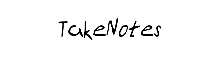 TakeNotes  Frei Schriftart Herunterladen