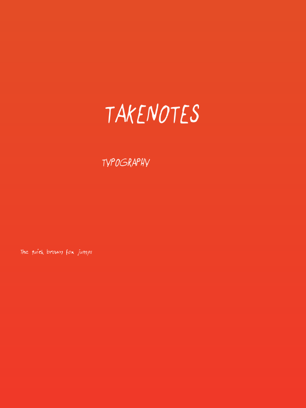 TakeNotes Poster