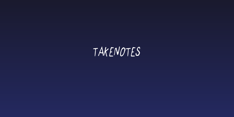 TakeNotes Social Header