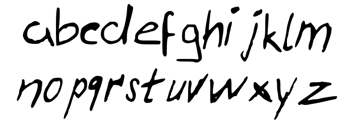 TakeNotes Font LOWERCASE