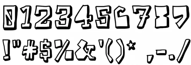 TakeTwo Font OTHER CHARS