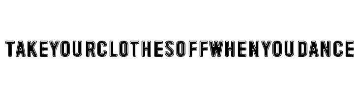 TakeYourClothesOffWhenYouDance Font
