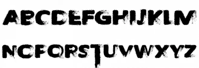 Taken by Train Schriftart Groß