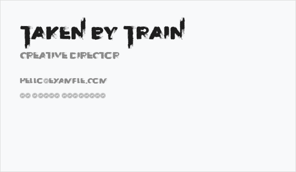 Taken by Train Business Card