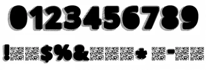 TakenBlack Font OTHER CHARS