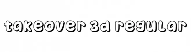 Takeover 3D Regular  Descarca Fonturi Gratis