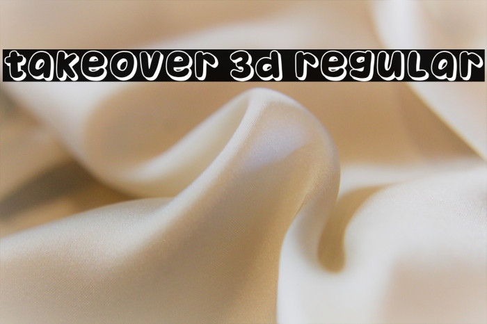 Takeover 3D Regular Example 1