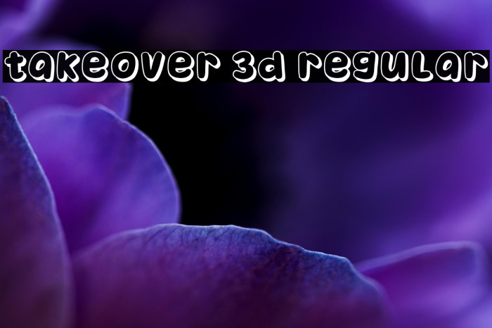 Takeover 3D Regular Example 2
