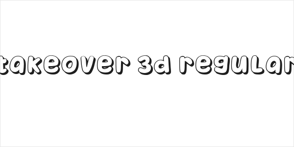 Takeover 3D Regular Logo