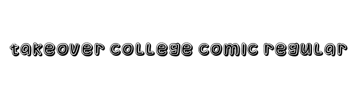 Takeover College Comic Regular  Frei Schriftart Herunterladen