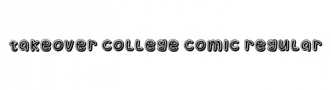 Takeover College Comic Regular  Descarca Fonturi Gratis