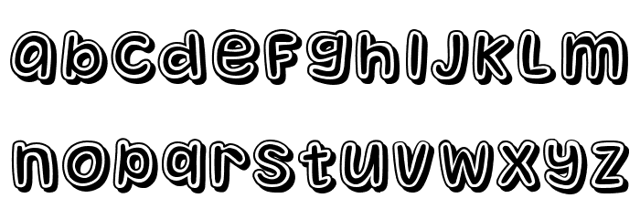 Takeover College Comic Regular Font LOWERCASE