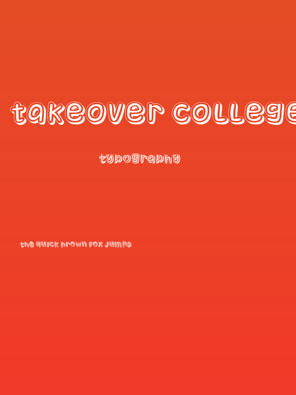 Takeover College Regular Poster