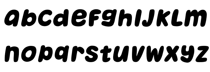 Takeover Italic Font LOWERCASE