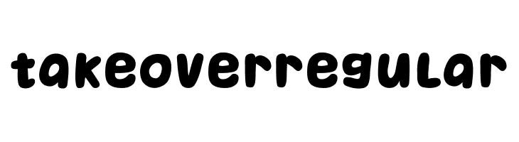 Takeover Regular  font caratteri gratis