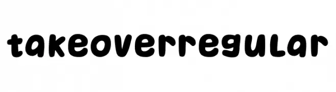 Takeover Regular  font caratteri gratis