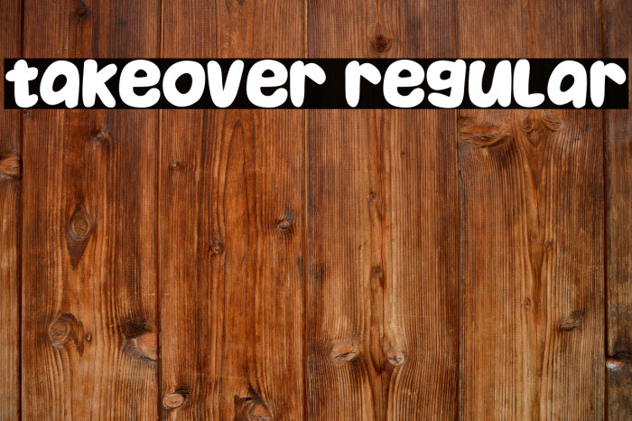 Takeover Regular Example 1