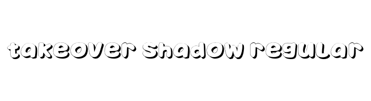 Takeover Shadow Regular  لخطوط تنزيل