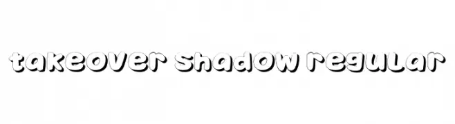 Takeover Shadow Regular  font caratteri gratis