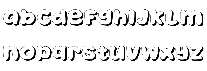 Takeover Shadow Regular Font OTHER CHARS