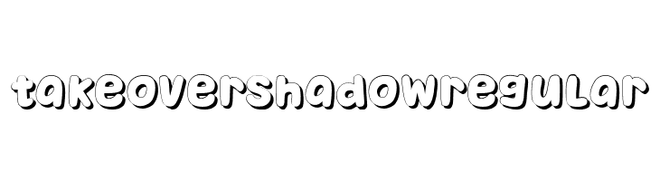 Takeover Shadow Regular  لخطوط تنزيل