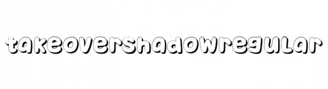 Takeover Shadow Regular  Fuentes Gratis Descargar
