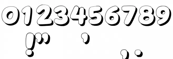 Takeover Shadow Regular Font OTHER CHARS