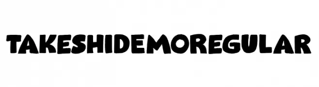 Takeshi DEMO Regular  baixar fontes gratis