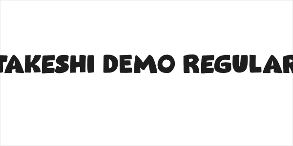 Takeshi DEMO Regular Logo