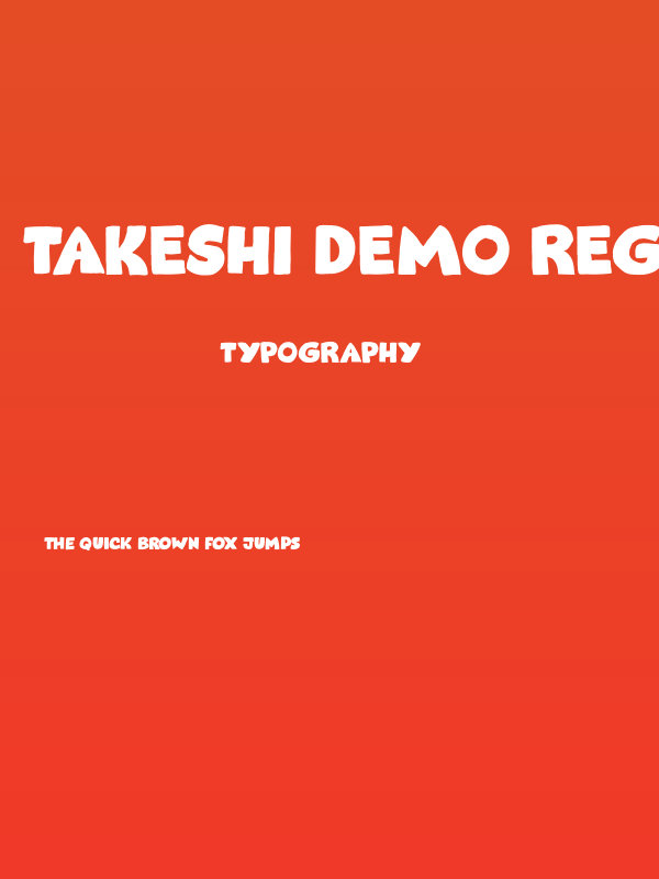 Takeshi DEMO Regular Poster
