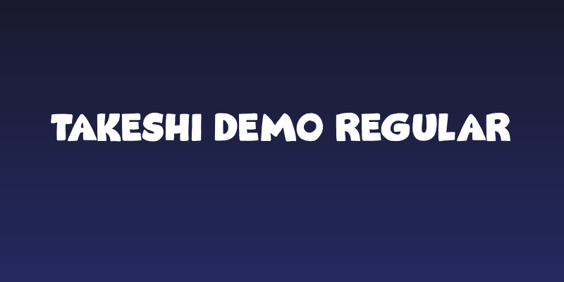 Takeshi DEMO Regular Social Header