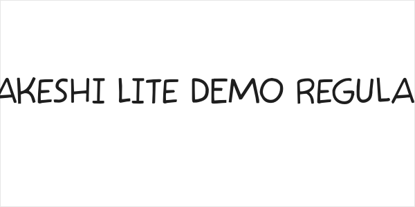 Takeshi Lite DEMO Regular Logo