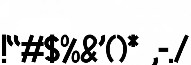 Takidos Font OTHER CHARS