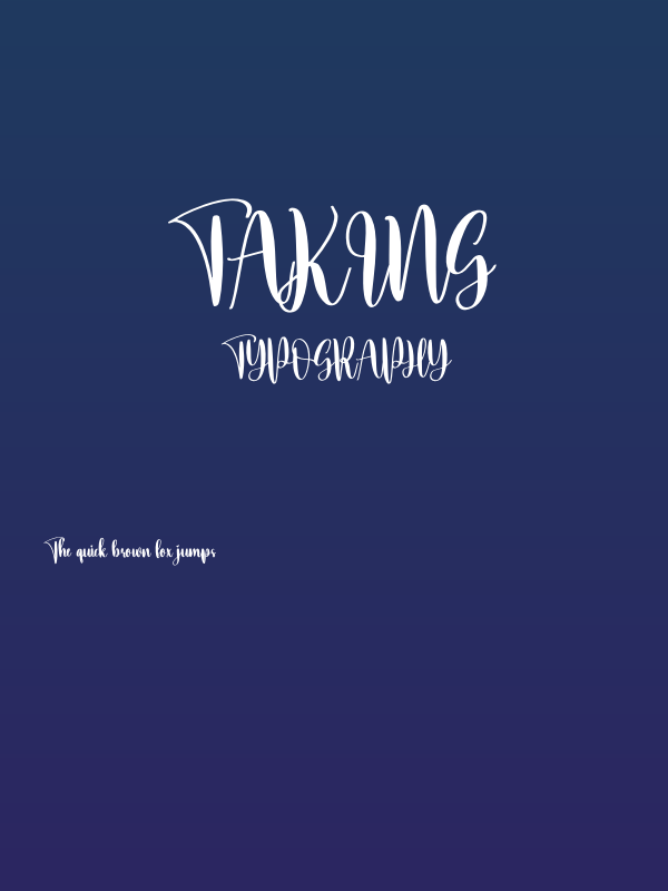 Taking Poster