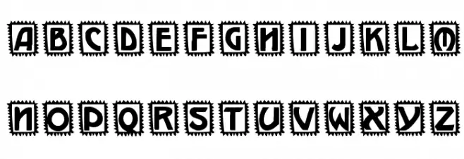 Takker Schriftart Groß