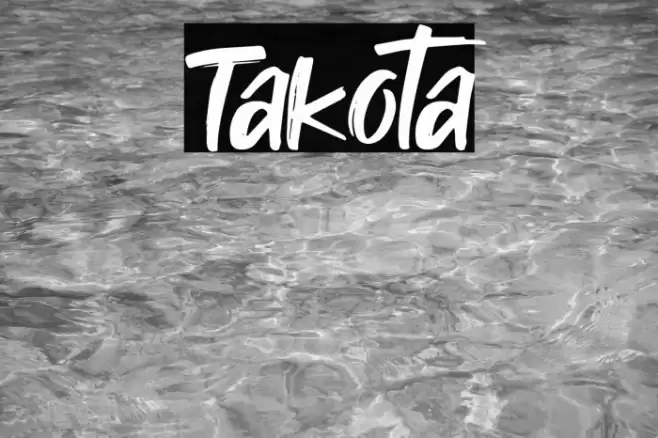 Takota Font examples