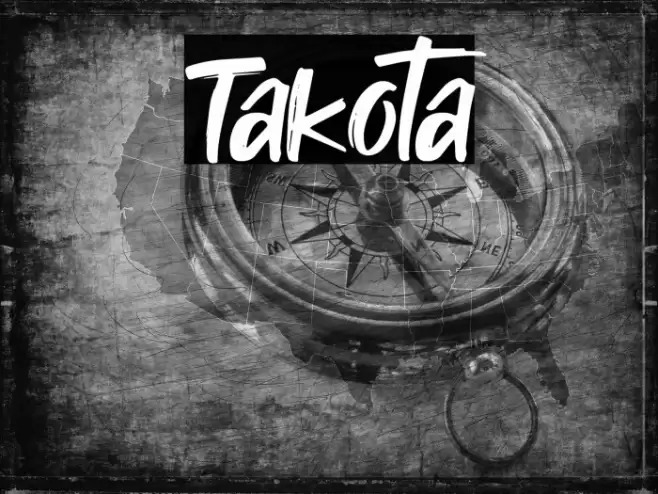 Takota Font examples