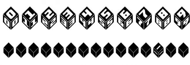 Takraf-3d Schriftart Anderer Schreiben