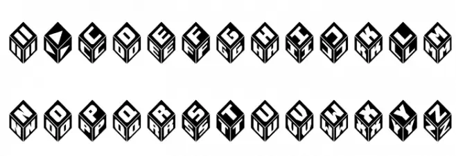 Takraf-3d خط أحرف كبيرة