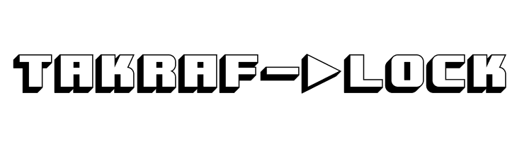 Takraf-Block Font