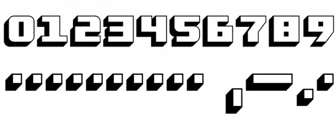 Takraf-Block Font OTHER CHARS