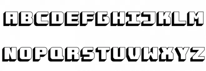 Takraf-Block 字体 小写