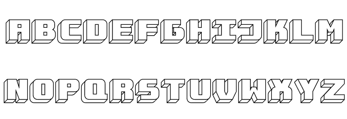 Takraf-Linie Font LOWERCASE