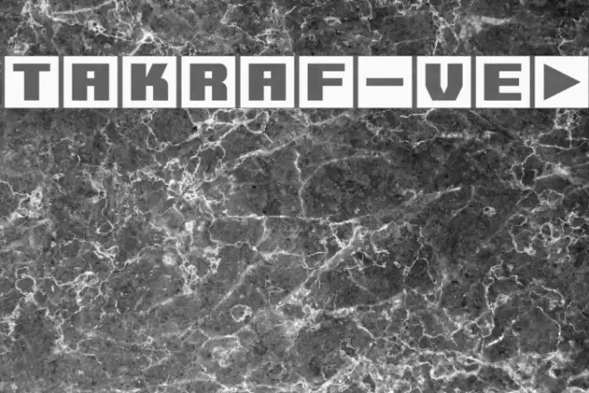 Takraf-VEB Font examples