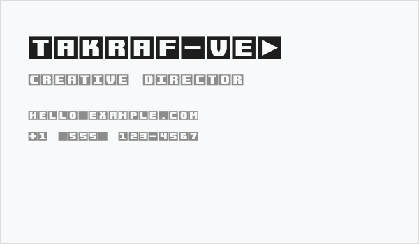 Takraf-VEB Business Card