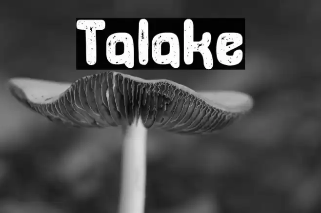 Talake خط examples